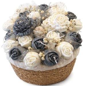 Bouquet de velas elegante artesanal