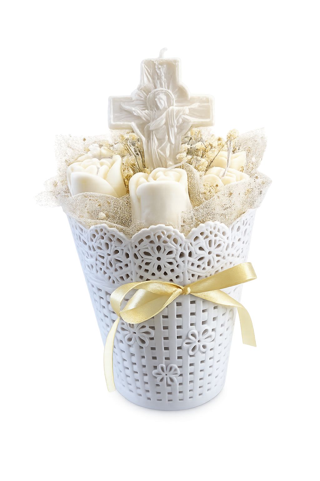 Bouquet de velas religioso artesanal