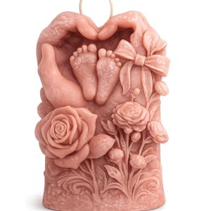 Colección artesanal de velas decorativas y figuras aromáticas