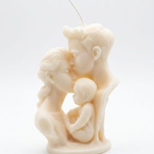 Colección artesanal de velas decorativas y figuras aromáticas